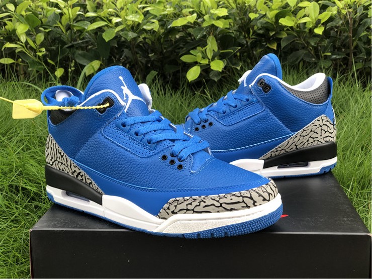 2020 Air Jordan 3 Retro Grateful Blue White - Click Image to Close